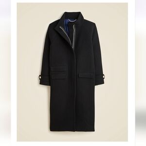 NEW Long Toscana Stadium Cloth Coat By J. Crew